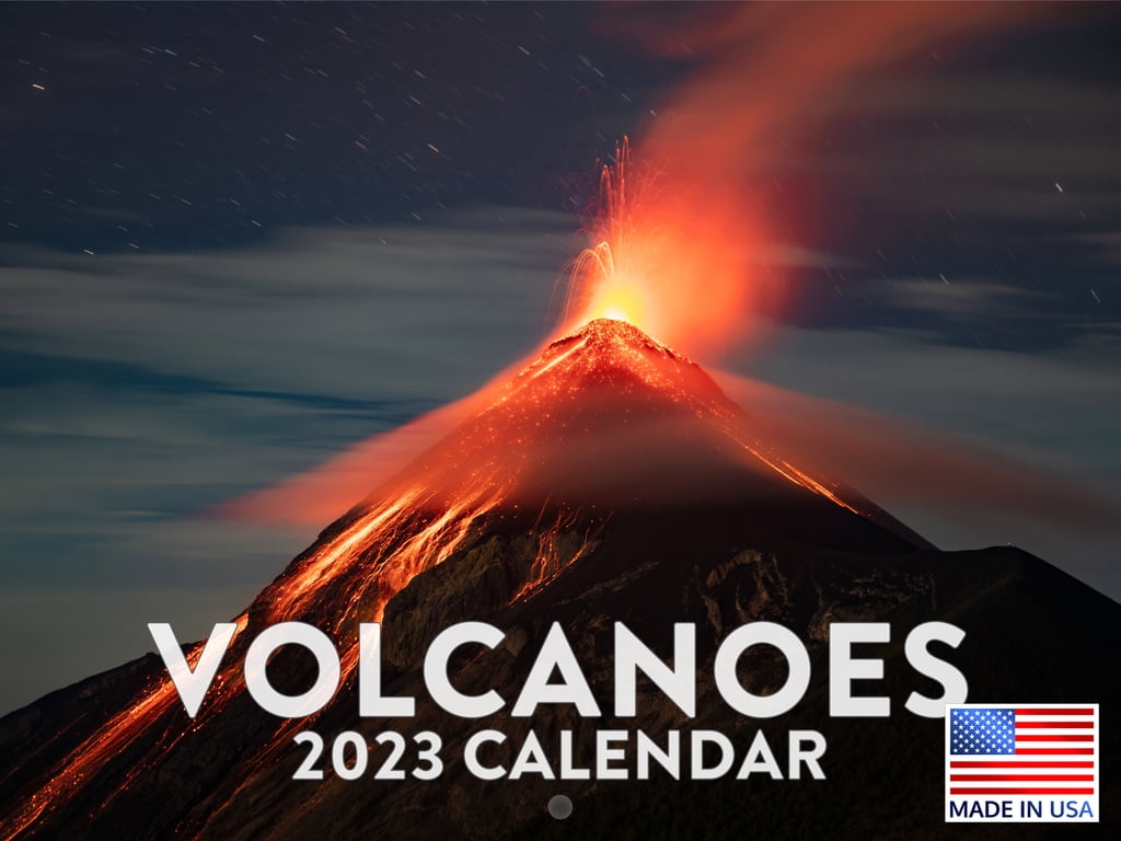 Volcano Calendar 2023 Monthly Wall Hanging Calendars Eruption Earth