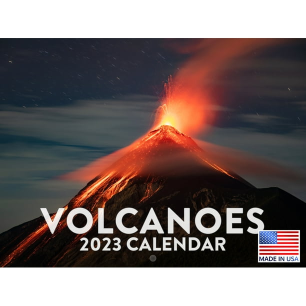 Volcano Calendar 2023 Monthly Wall Hanging Calendars Eruption Earth