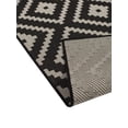 thumbnail image 5 of Furnish My Place Outdoor Accent Diamond Rug - 5 ft. 3 in. x 7 ft. 6 in., Black, 5 of 6