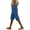 Navy, variant on Wutalume Women's Fashion Casual Loose Solid Color Capri Pants with Front and Back Pockets Summer Beach Vacation,Army Green L