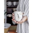 thumbnail image 4 of Bloomingville Stoneware Face Mug, Reactive Glaze, Cream Color, 4 of 5