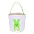 thumbnail image 2 of yulier Easter Basket, Easter Canvas Tote Bag with Cute Rabbit Pattern, Reusable Easter Gift Bag, 2 of 6