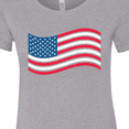 thumbnail image 4 of Inktastic Grunge American Flag Women's T-Shirt, 4 of 5