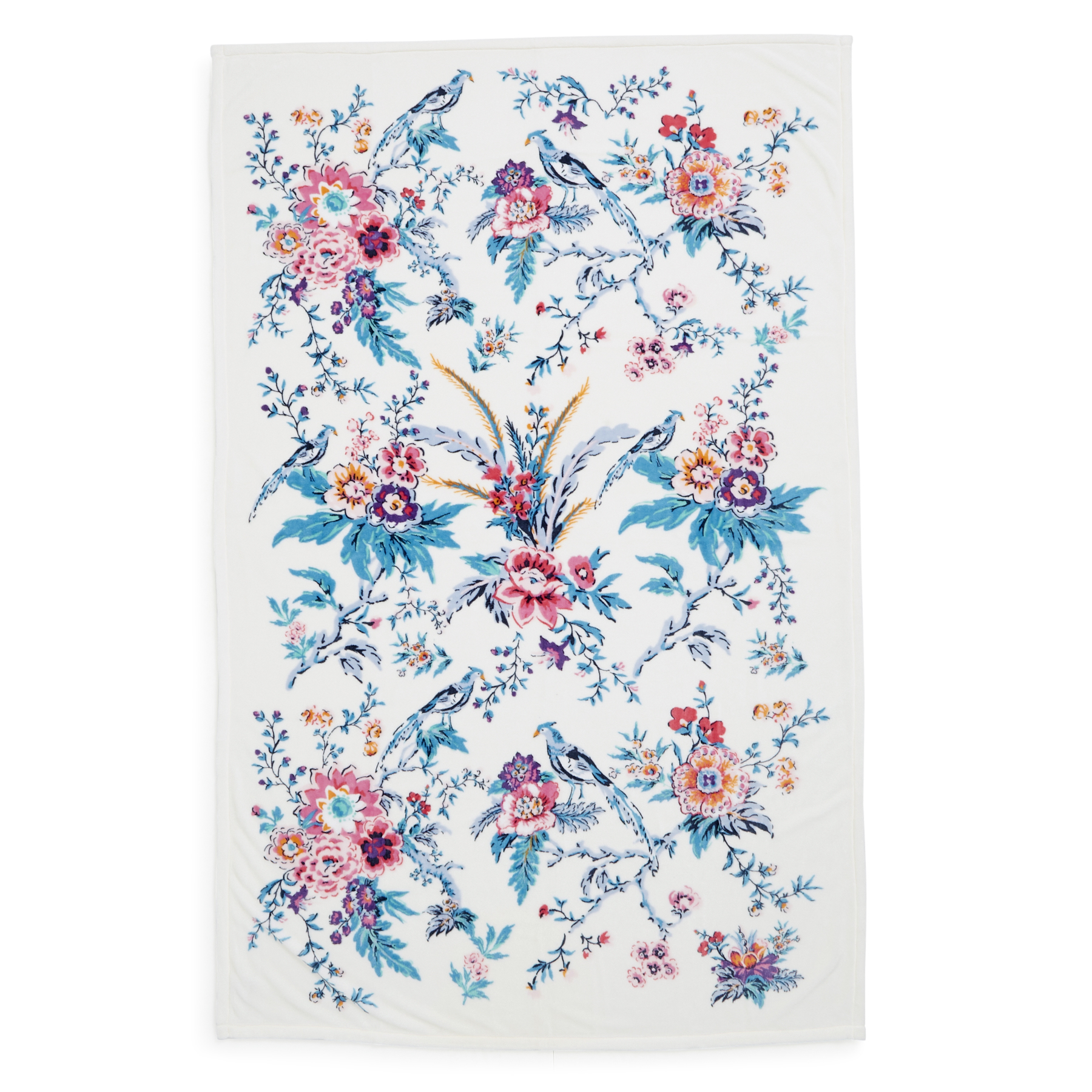 Vera Bradley Women's Fleece Plush Throw Blanket Magnifique Floral