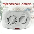 thumbnail image 5 of BLACK+DECKER 1,500-Watt-Max Desktop Ceramic Heater with Fan Setting, White, 5 of 10