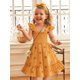 thumbnail image 5 of Vestido YOUNGER TREE para niños pequeños bordado con flores, estilo bohemio 2-3T, 5 of 6