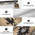 thumbnail image 6 of Brown Southwest Outdoor Rug for Patio/Deck/Porch, Non-Slip Large Area Rug 6 x 9 Ft, Farmhouse Boho Aztec Geometric Neutral Indoor Outdoor Rugs Washable Area Rugs, Reversible Camping Rug Carpet Runner, 6 of 8