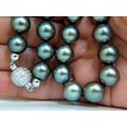 thumbnail image 2 of GIA TAHITIAN BLACK LIPPED OYSTER GRAY PEARL NECKLACE 18KT 1.00CT CLASP, 2 of 10