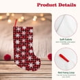 thumbnail image 4 of Picia Snowflakes On A Buffalo Plaid Christmas for 18in Christmas Stockings, Xmas Stocking for Kids, Holiday and Family Stocking for Fireplace or Party Decoration, 4 of 7