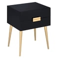 thumbnail image 2 of Compact Black and Gold End Table - Versatile for Nightstand, Organizes Your Belongings, 2 of 4