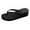 Black, variant on CAIXIA Women Platform Flip Flops Rhinestone Wedge Sandal Comfortable Dressy Home Heel Slippers