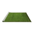 thumbnail image 2 of Ahgly Company Machine Washable Indoor Square Abstract Turquoise Blue Modern Area Rugs, 5' Square, 2 of 4