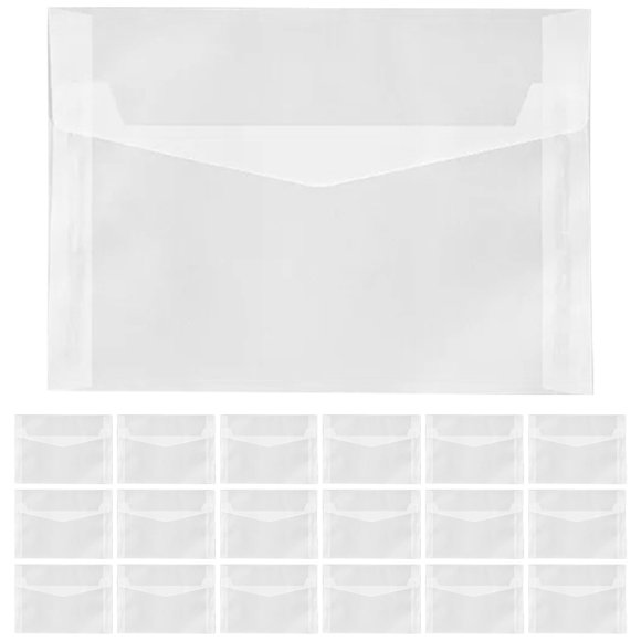 EXHUMKY 20Ud Sobres Translúcidos Para Cartas Y Tarjetas Festival Elegante Y Fácil De Usar