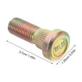 thumbnail image 2 of IFANLANDOR Mounting Bolts 2Pcs Golden Alloy For Secure Attachment In Cars And Atvs Tire Parts, 2 of 6