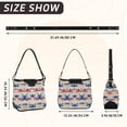 thumbnail image 2 of Iauyy Women's Handbag Removable Shoulder Satchel Bag-Polyester and PU leather ，Dragonfly, 2 of 7