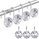 thumbnail image 1 of SZTXJ 12PCS Shower Curtain Hooks Rings for Bathroom, Decorative Resin Shower Curtain Hooks Rods Curtains and LinerWhite, 1 of 5
