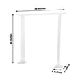 thumbnail image 3 of Efavormart 40" Tall Clear Acrylic Rectangular Flower Stand Wedding Centerpiece, Long Floral Frame Table Display Stand, 3 of 11