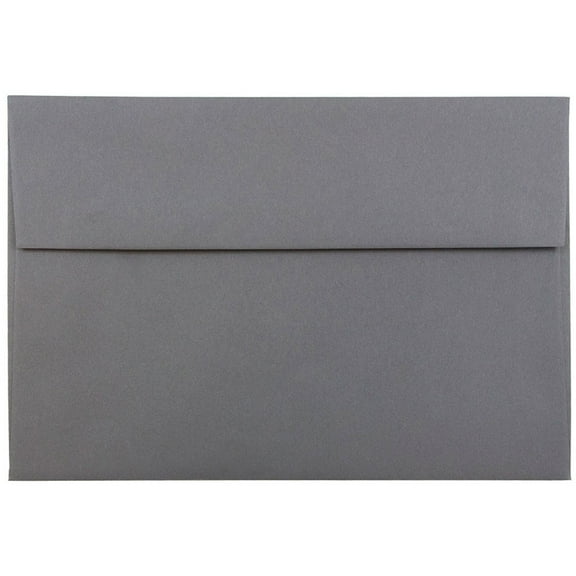JAM Paper A8 Envelopes, 5 1/2 x 8 1/8, Dark Gray, 50 per Pack