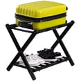 thumbnail image 3 of Costway Set of 3 Folding Luggage Rack with Shelf Travel Suitcase Shoe Storage Holder, 3 of 9