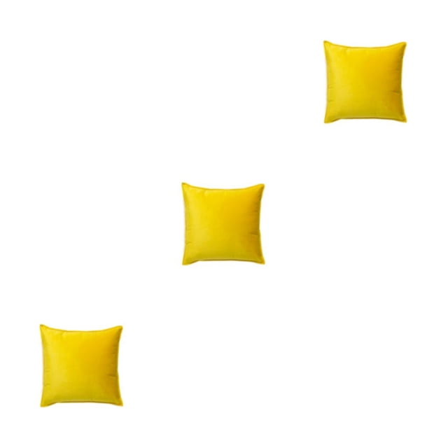 Wosthever Funda de cojín de asiento Funda de almohada de sofá de servicio pesado amigable con la piel Amarillo Type1 NO1