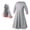 Gray, variant on JikouIivo Muslim Islamic Baby Girls' Ramadan Abaya with Hijab Full Length Robe Burka Maxi Little Kids/Toddler Baby Girl Dresses