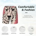 thumbnail image 3 of Balery Pink Cheetah Art Mens Swim Trunks Swim Shorts for Men Quick Dry Inseam Beach Shorts with Compression Liner Pocket-XX-Large, 3 of 9