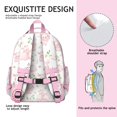 thumbnail image 4 of Cute Pig Print Waterproof School Backpack - Ergonomic Travel Daypack with Breathable Padded Straps for Teens & Students, 4 of 4