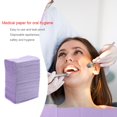 thumbnail image 2 of 125 Uds desechable impermeable papel médico higiene Dental babero pañuelo para el cuello, 2 of 8