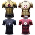 thumbnail image 2 of Camiseta Flash para hombre, ropa de secado rápido, camiseta de manga corta deportiva elástica para entrenamiento de correr, disfraz de Cosplay, camisetas para hombre adultoNegroMETRO Deng Xun unisex, 2 of 2