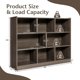 thumbnail image 3 of Songqin 8 Cube Bookcase, Freestanding 3-Tier Open Bookshelf, Modern Storage Display Cabinet, Wood Cube Storage Organizer for Living Room, Kid’s Room, Grey, 3 of 18