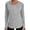 Gray, variant on Women's Lightweight Hooded Long Sleeve Top Activewear Pullover Blouse Casual Sporty Tunic Shirt for Fall Winter Daily Wear and Workout