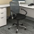 thumbnail image 2 of Atlin Designs Réglable Hauteur Tissu Moderne Chaise de Bureau en Gris Foncé, 2 of 6