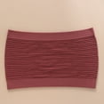 thumbnail image 5 of Delconic Seamless Bandeau Tube Top for Women Stretch Strapless Ribbed Crop Top Lightweight Breathable Pullover Design Brown 36, 5 of 5