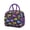 Purple-1, variant on Insulated Lunch Bag Featuring Vintage Nautical Starfish and Coral Pattern, Reusable Thermal Cooler Tote for Healthy Eating Enthusiasts and Moms