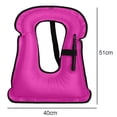thumbnail image 2 of Laklulu Chaleco inflable de snorkel para niños, chalecos de chaquetas de snorkel para principiantes de deportes acuáticos, 2 of 6