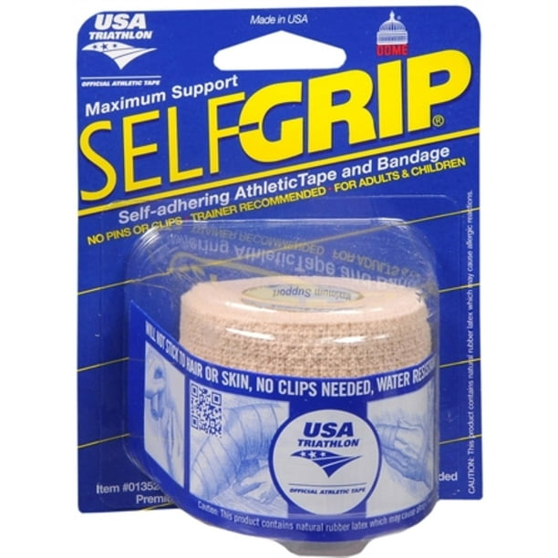 2 Pack SelfGrip SelfAdhering Athletic Tape/Bandage 2 Inches, Beige