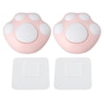 thumbnail image 2 of Cat Paw Shape Wall Mounted Robe Hook, Hole ABS Bathroom Coat Hook with Multifunctional Design, Easily Removed, Wide Application, 2 of 8