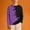 Purple, variant on Boys Long Sleeve Crewneck Shirt - Gray Graphic Color Block Top for Kids, Soft Stretch Casual Tee for School & Play Ages 3-14 Years,Size 5-6 T