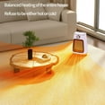 thumbnail image 4 of Qocolhg Portable Electric Space Heater with Thermostat, 1500W Heater Fan, Heat Up 200 Square Feet for Office Bedroom Home Room Desk Indoor Use, Christmas Birthday Gifts, Purple, 4 of 9