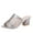 Silver, variant on Women's Fashion Slip On High Heel Peep Toe Crystal Slipper Casual Sandals Shoes