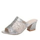 thumbnail image 2 of Sandalias informales con tacón alto y punta abierta para mujer, a la moda, para mujer Wmkox8yii ytu4702, 2 of 8