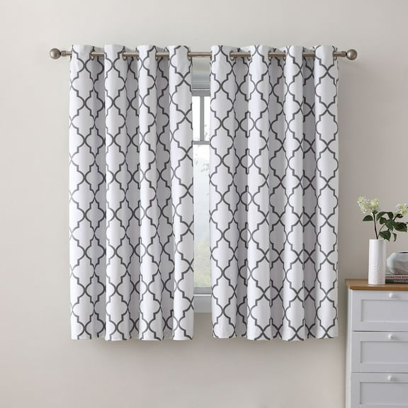 Kate Aurora Living 2 Pack 100% Total Blackout Thermal Insulated Energy Saving Grommet Curtains - Assorted Colors & Sizes