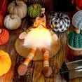thumbnail image 5 of Halloween Sale Clearance!Fall Decorations for Home, Fall Light Up Faceless Gnome Ornament Long Leg Maple Leaf Doll Hanging Decor For Thanksgiving Table Scene Layout, 5 of 7