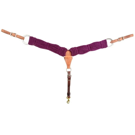 UPC: 0610393120140 | 99CE 3 In Martin Saddlery Natural Fiber Horse Breastcollar Purple
