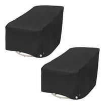 Modern Leisure Black Diamond Patio Swivel Lounge Chair Cover, Waterproof, 37.5"L X 39.25"W X 38.5"H, Black, 2 Pack