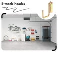 thumbnail image 3 of MIPCASE E Track Tie Down Hooks Etrack Hook Golden Iron For Enclosed Trailer 1Pcs, 3 of 8
