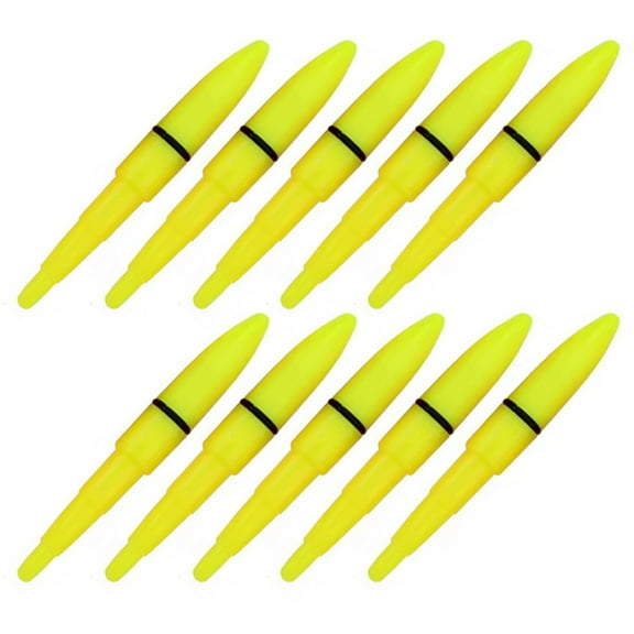 RUISINERY 10pieces Fishing Rod Tip Glow Stick LED Light Clip on Rod Tip Glow Stick Waterproofs LED Night Fishing Rod Tip Light