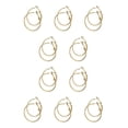 thumbnail image 3 of Pendientes Minnieouse 1 par de aro grande para mujer Tipo 4 Color acero dorado, 3 of 6