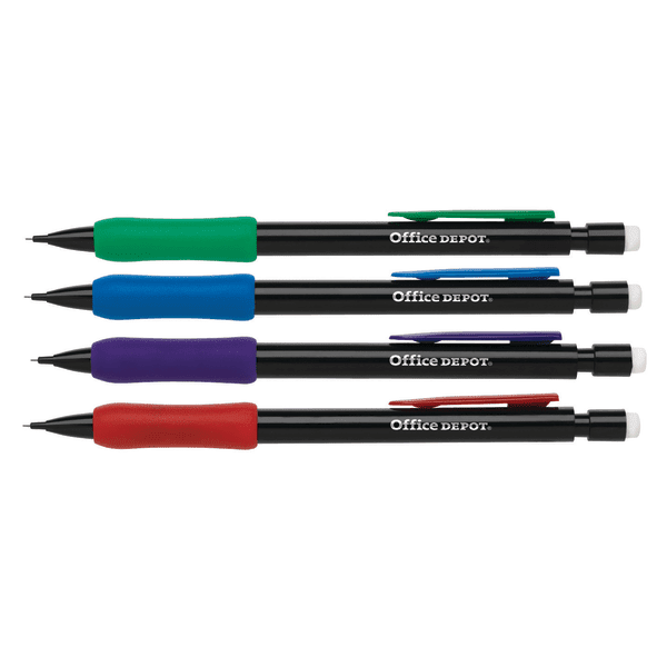 Office Depot Mechanical Pencils With Comfort Grip, 0.7 mm, Pack Of 12, OD83850