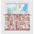 thumbnail image 3 of Ellis Curtain Victoria Park Toile Room Darkening Window Rod Pocket Pair Set With 2 Tiers - 2-Piece - 68x30", Red, 3 of 6